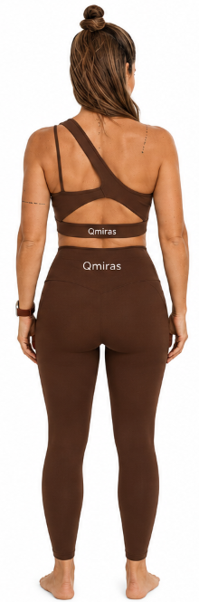 LEGGING LARGO CON BOLSILLOS - Marrón QMIRAS