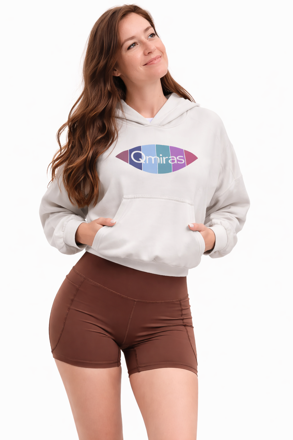 LEGGING CORTO CON BOLSILLOS MARRÓN